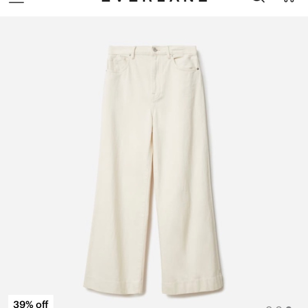 Everlane white jeans